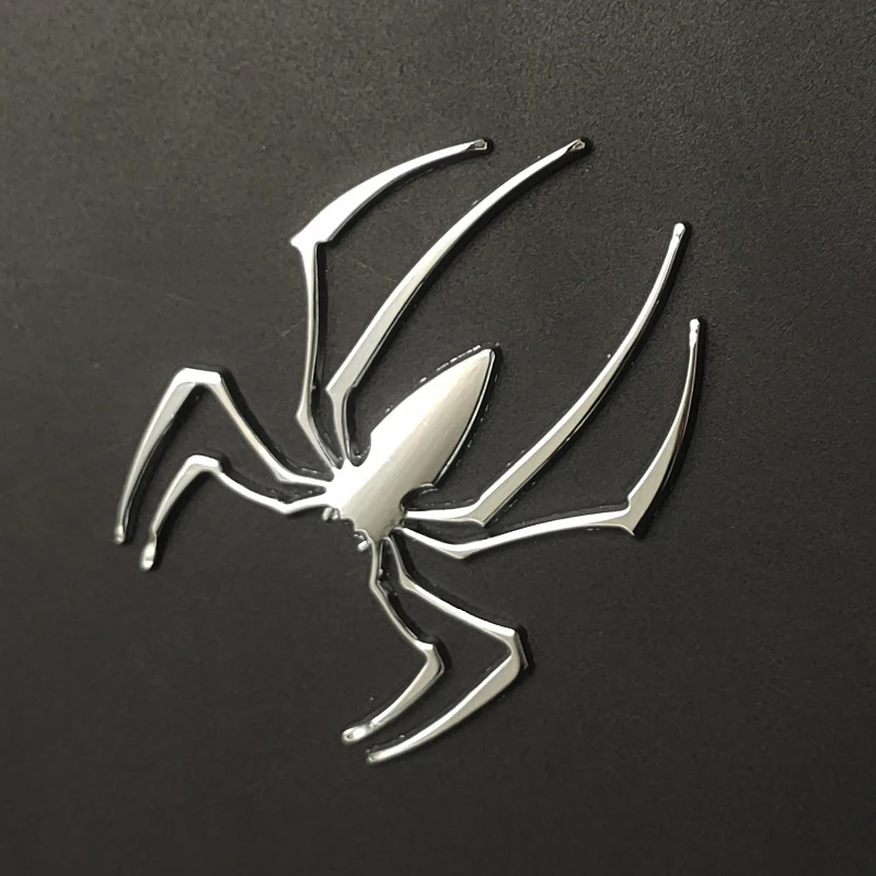Universal 3D Metal Car Stickers Spider Car Logo Chrome Badge Auto Emblem Decal Car Styling Decoration Auto Exterior Accessories