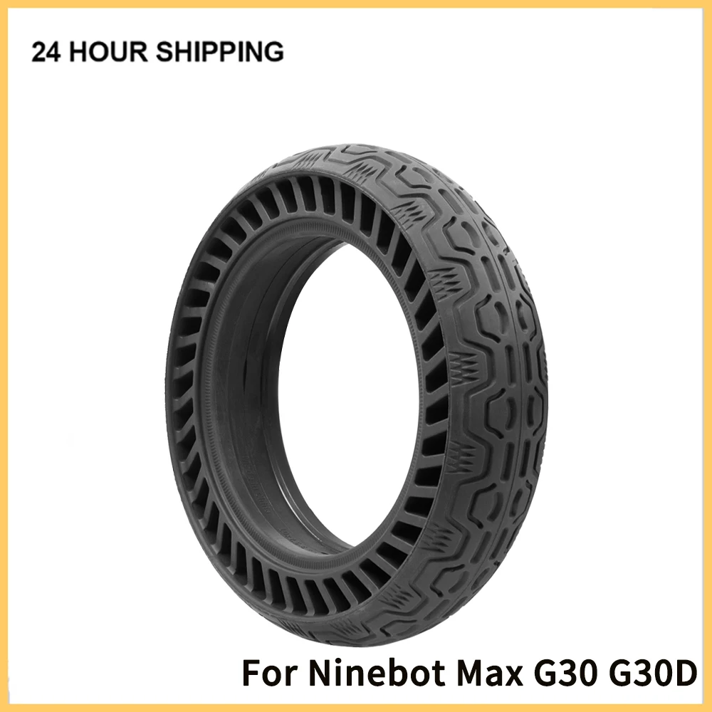 

New 10 Inch 60/70-6.5 Solid Tyre For Segway Ninebot Max G30 G30D Electric Scooter 10x2.50 Rubber Tires KickScooter Parts