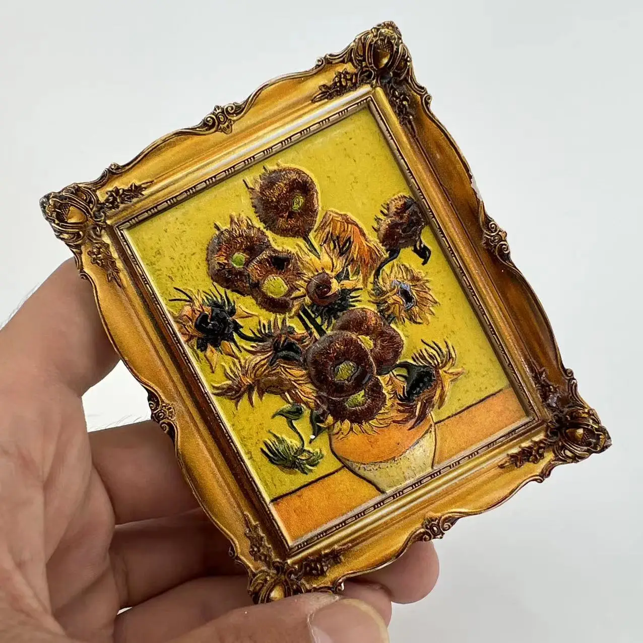 

Famous Paintings Fridge Magnet Home Decoration Van Gogh Sunflowers Paintings Gift Crafts Magnetic Jewelry