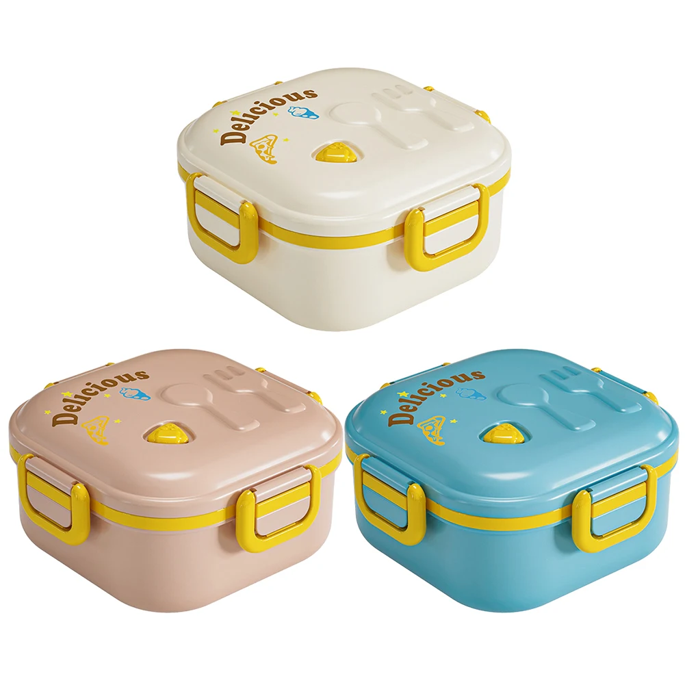 2 Layer Bento Box Dishwasher Safe Cartoon Leak-Proof Lunch Box