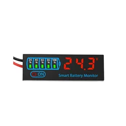 Universal Battery Level Indicator & Capacity Board - Acid/Lipo Lithium Battery Charging Tester (RED)