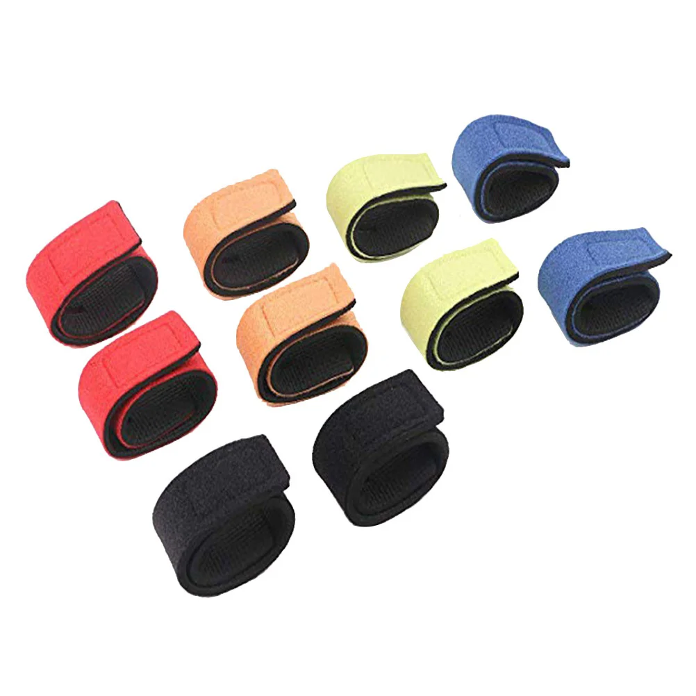 

8 Pcs Anti-skid Fishing Rod Tie Bandages Straps Fishing Rod Belts Rod Ties Fishing Rod Sleeves Hook and Loop Pasted Wrapping