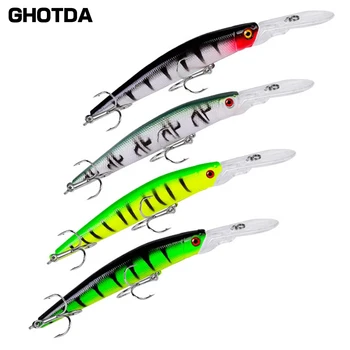 6 Pcs SwimBait 14mm 15.53g Wobbler Floating Fishing Lure