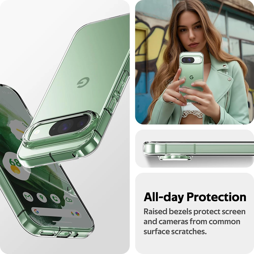 Ultra Thin Shockproof Silicone Soft Case with Transparent Back Cover