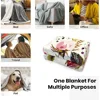 Red Bull Blanket Large Throw Blanket for Sofa Luxury Bedding Bed Blankets Sofa Decoration Fluffy Soft Blankets and Throws Nap & 6