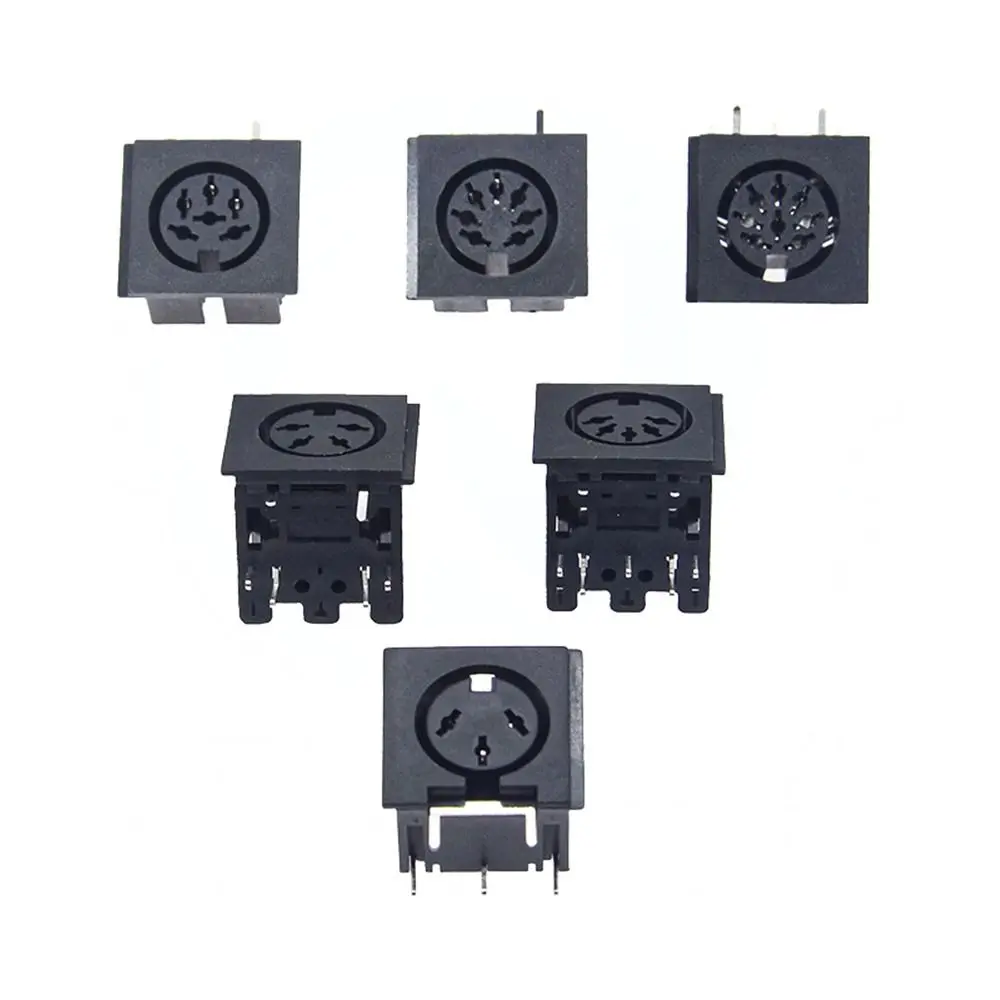 DIN Female Socket Connector Copper Engineering Plastics