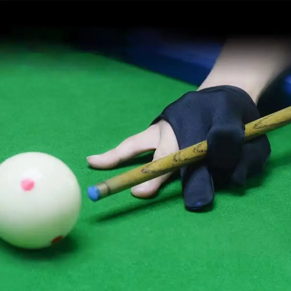 Billiard Cue Glove Pool Left Hand Open Three Finger Accessory