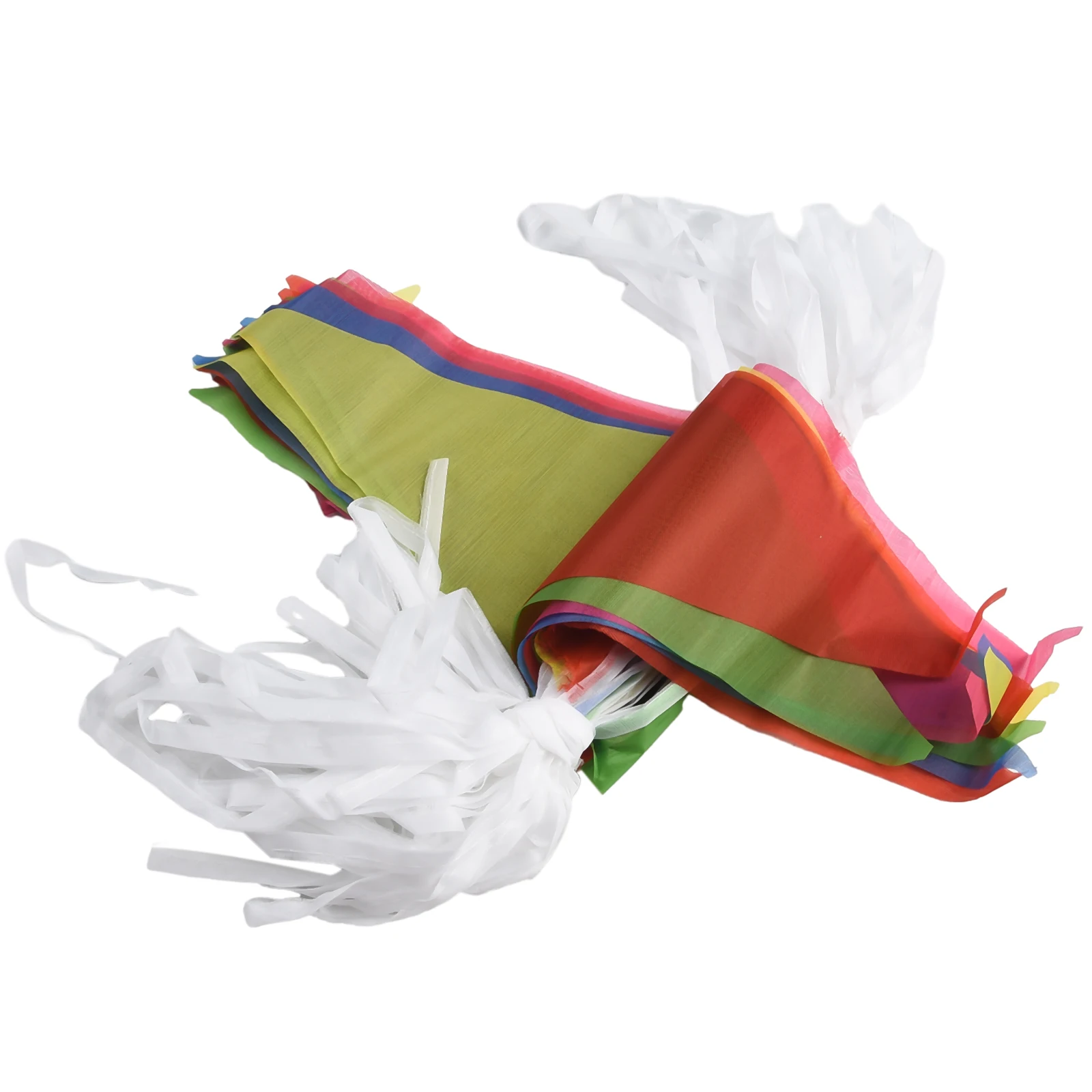 

High Quality Practical To Use Brand New Triangle Flags Bunting 100 Flags 50 Meters Banner Pennant Easily Cleaned