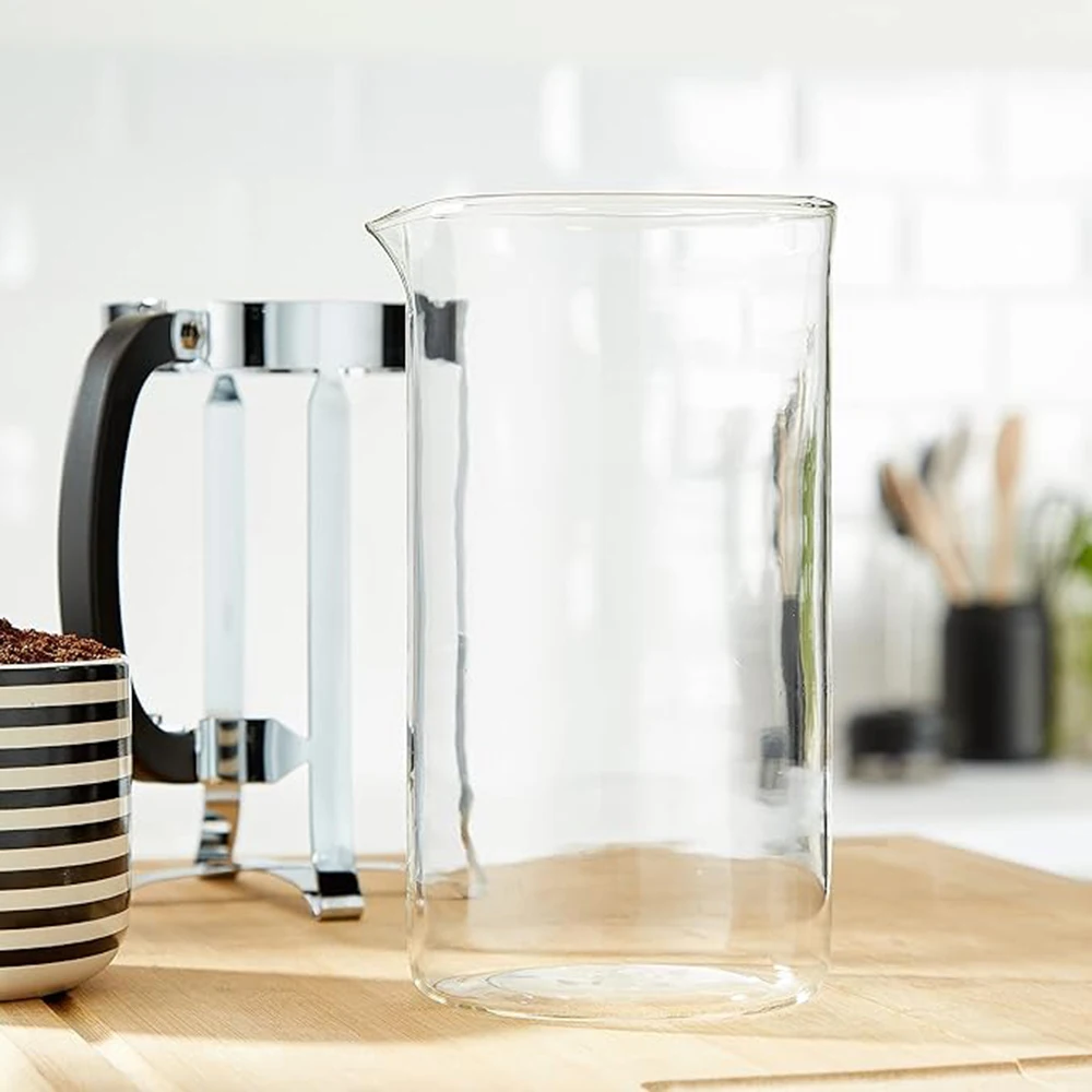 Borosilicate 3.3 Glass Universal Replacement Beaker French Press Coffee and Tea Makers-Enhance Your Brewing Experience glass cup heat resistant coffee glass cup heat resistant glass cup glass water cup