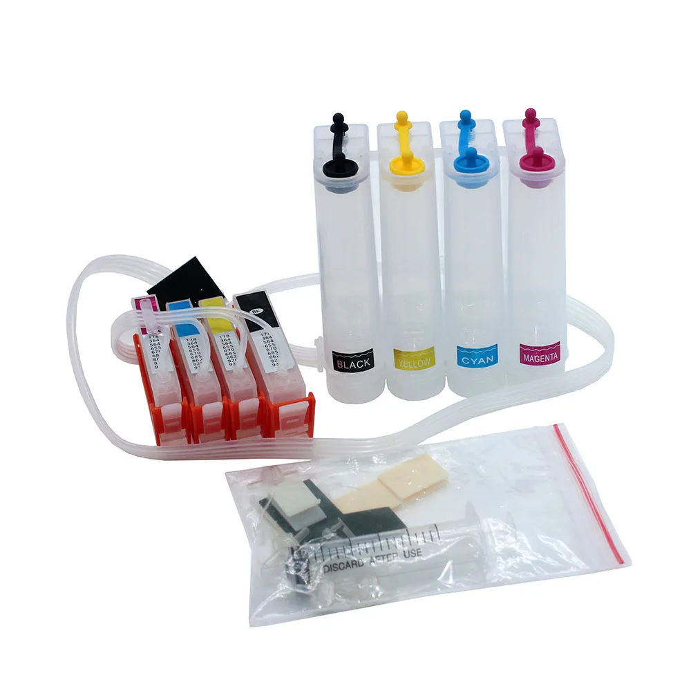 4-Farben-HP670 HP670XL-Ciss-System für HP Deskjet-Tinten vorteil 3525 4615 4620 4625 5525 6526 Drucker mit Chip