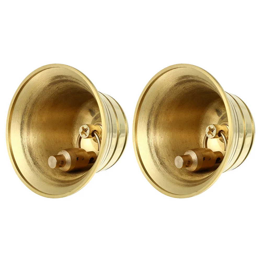 

2Pcs Vintage Copper Bells Hanging Bells DIY Crafts Bells Ornaments for Wind Chime (4cm)