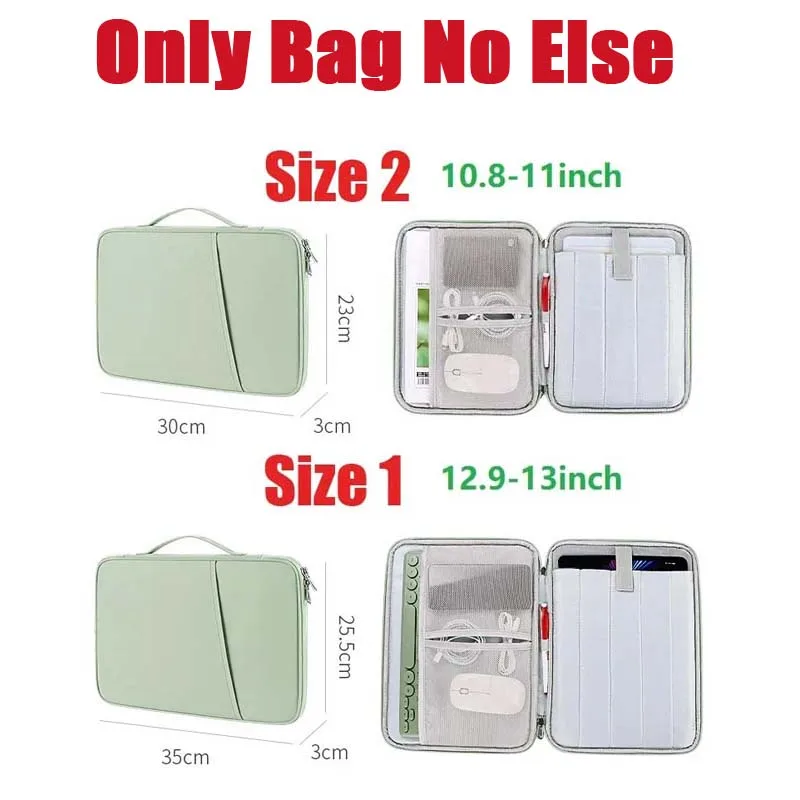 Wasserdichte Tablet Tasche Mit Griff Für Maus Und Tastatur_voghion.com