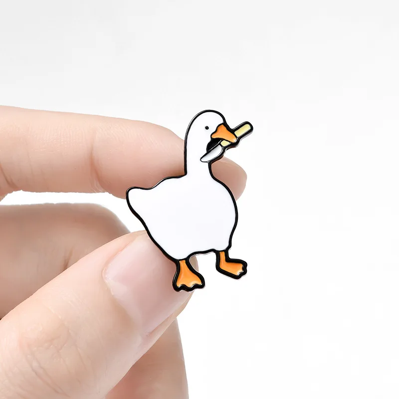 Broche De Pato Dos Desenhos Animados Engraçado Bonito Médico Pino