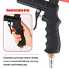 90psi Adjustable Pneumatic Sandblasting Gun, 2.1lbs Portable Home Sandblasting Machine, Cordless Gravity Small Handheld Air Tool 4