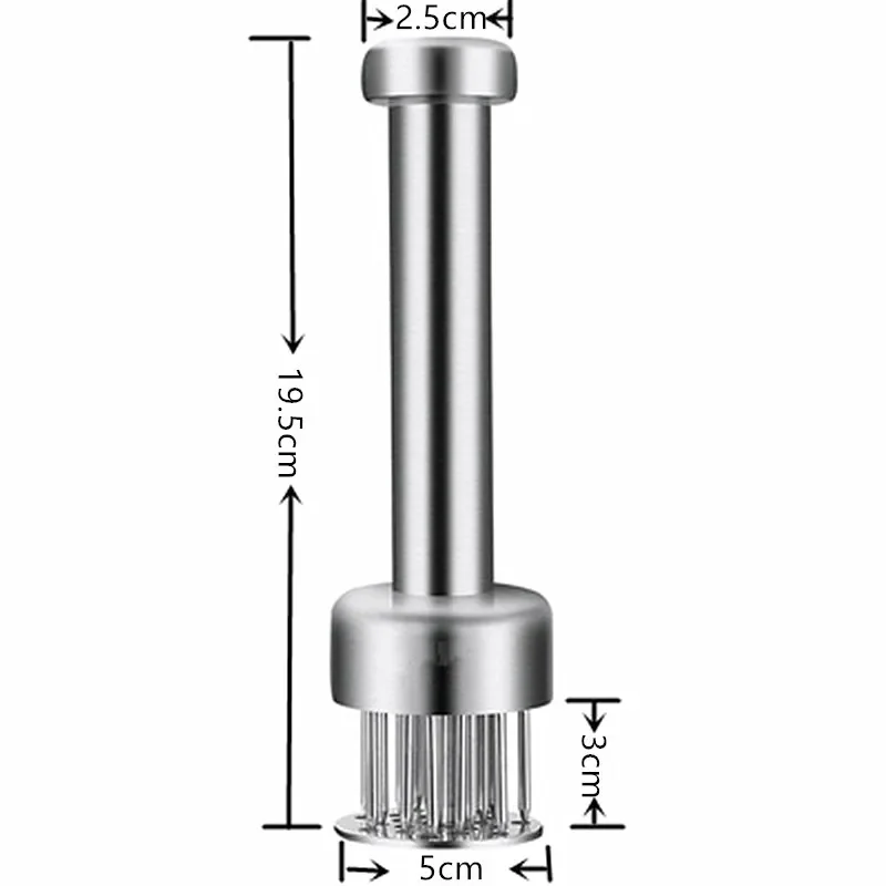 Meat Tenderizer 304 Stainless Steel Loose Meat Needle Hammer Steak Kitchen Tool