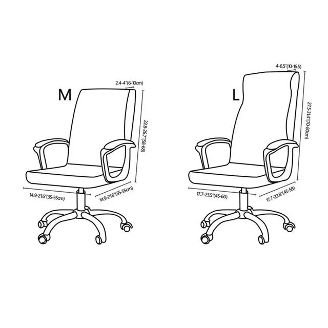 Elastic Rotating Office Chair Cover With Back Anti-dirty Computer Seat Case Spandex Gaming Chairs Slipcover for Armchair 6