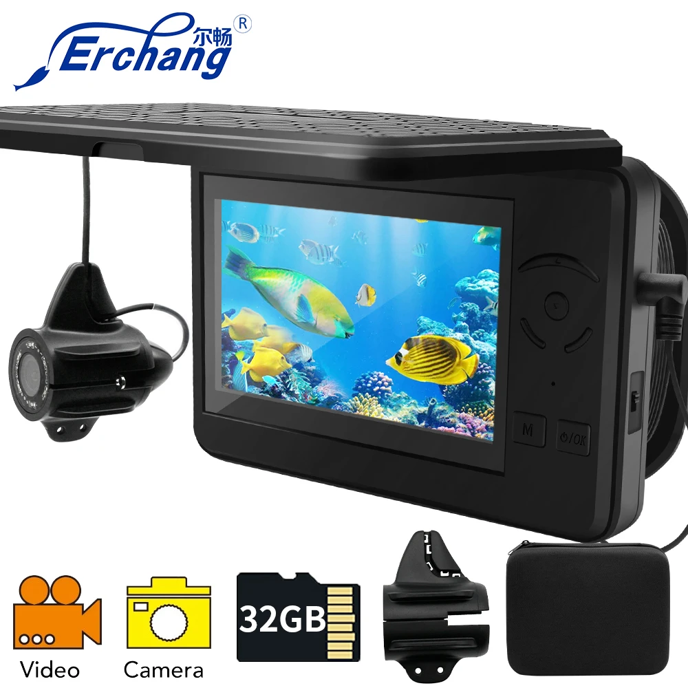Erchang F431 Underwater Fishing Camera with Recording 15m Infrared LED HD 1280*720P Resolution for ICE/SEA Fishing