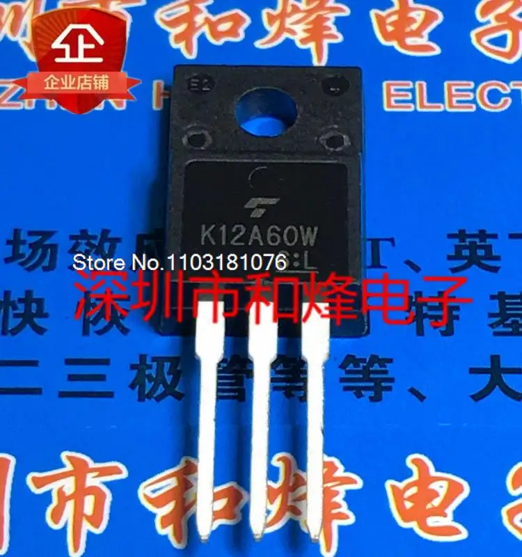 

(10PCS/LOT) K12A60W TK12A60W TO-220F 600V 11.5A New Original Stock Power chip