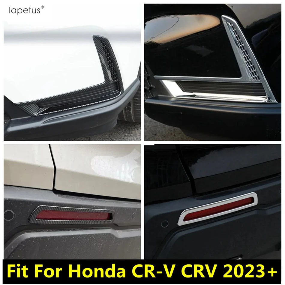 

For Honda CR-V CRV 2023 2024 Front Rear Fog Light Lamp Eyebrow Frame Decoration Cover Trim ABS Chrome / Carbon Fiber Accessories