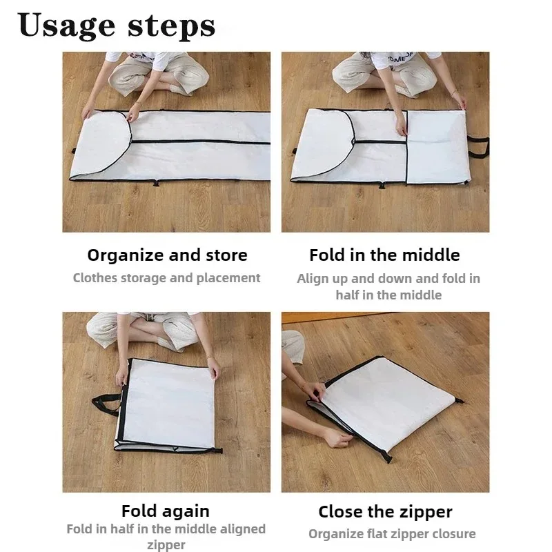 Clothes Dust Cover Garment Bag Suit Dress Jacket Coat Protector Dustproof Storage Cover 60x180cm for Travel Wedding Closet Use
