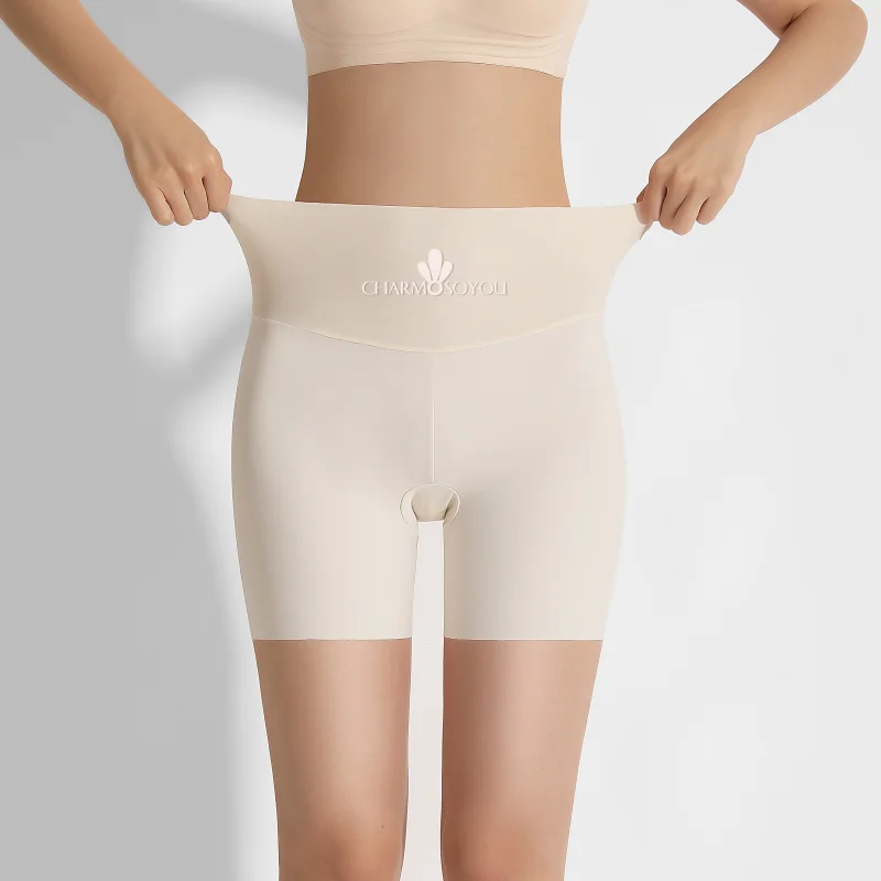 Ensemble de pantalons de sécurité taille haute pour femmes, sous la jupe, culotte sans couture, boxer respirant, lifting des hanches, 3 pièces