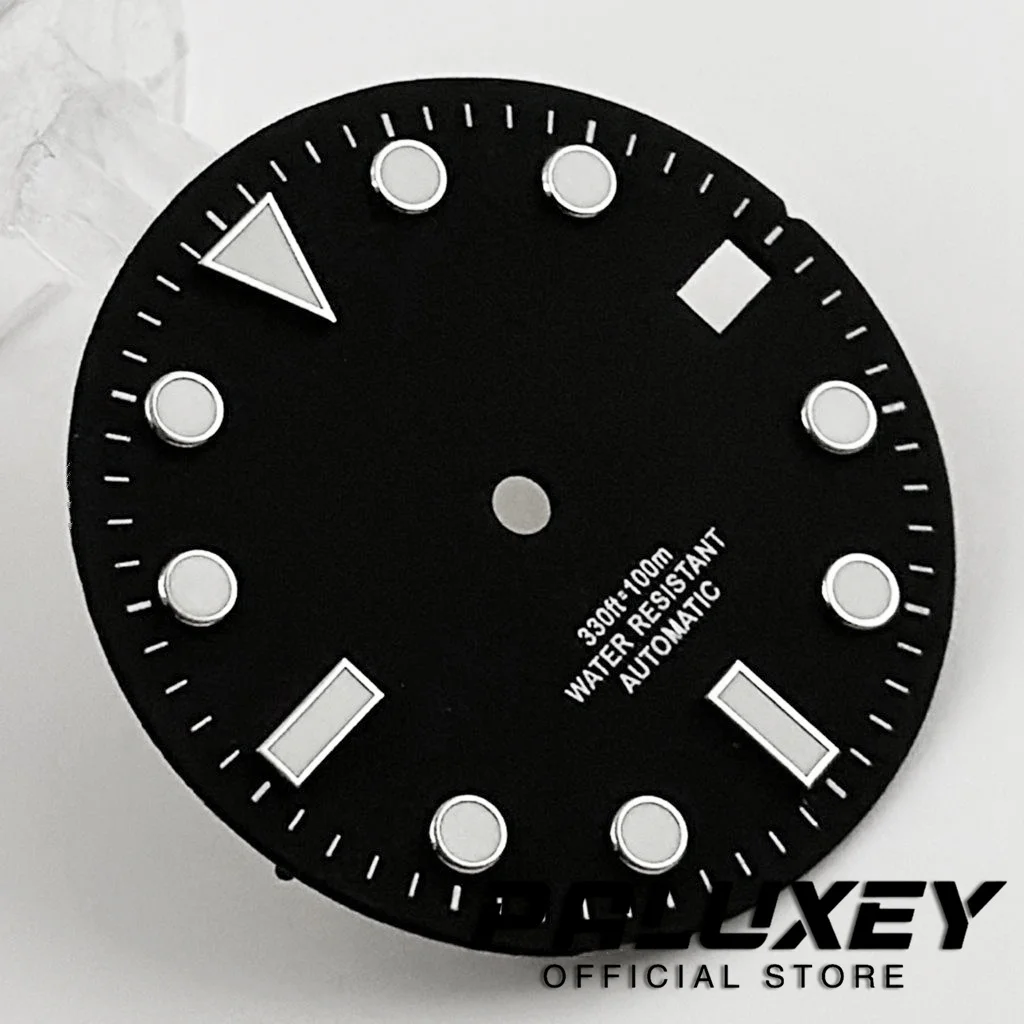28.5mm NH35 Sunburst White Blue Green Black Yellow Watch Dial Luminous Watch face Fit NH35 NH36 Movement Replacement Parts watch face accessories,watch dial accessories
