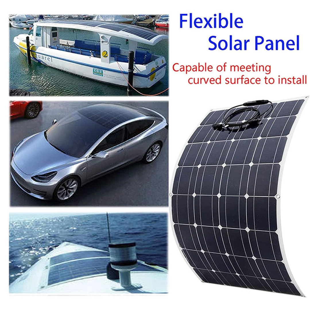 Outdoor Fast Charging 100W Monocrystalline Solar Panel Flexible Solar Panel Batt