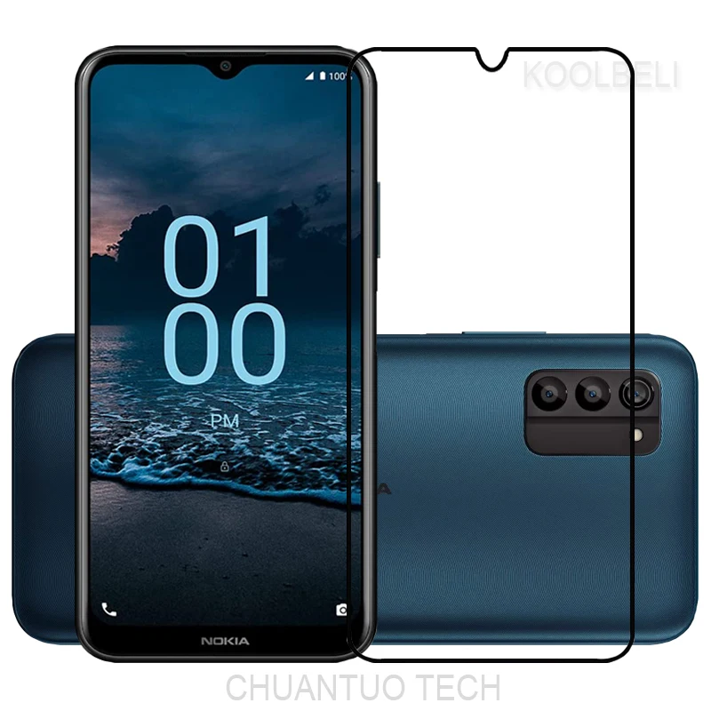 Vetro Temperato A Copertura Totale Per Nokia G100 Proteggi Schermo Pellicola Protettiva Per Nokia G60/Nokia 2.4/Nokia 5.3/Nokia X30/Nokia C31