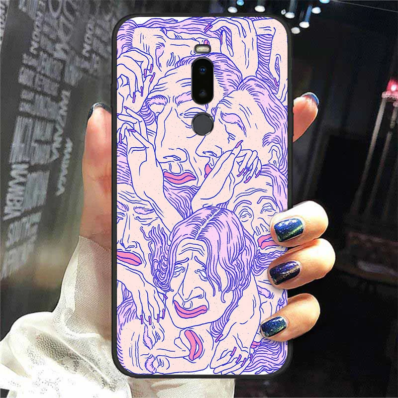 meizu phone case with stones black For Meizu Note 8 Case Cases For Meizu M8 Lite Note8 M8 Note Cover Phone Covers Bumpers Psychedelic Trippy Art best meizu phone cases Cases For Meizu