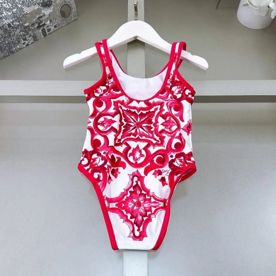 Girl Swimsuit Flower Girl Swim Wear Summer Children clothes 2-12y children swimsuit children swimsuits