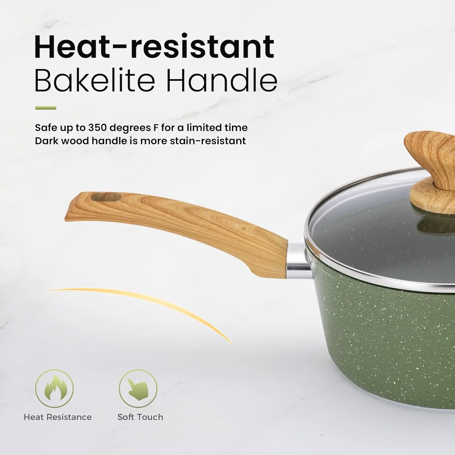 Kitchen Academy Pots and Pans Set Nonstick, 30 Pieces Induction Kitchen Cookware Set, Green Granite Coating Cooking Pans Set