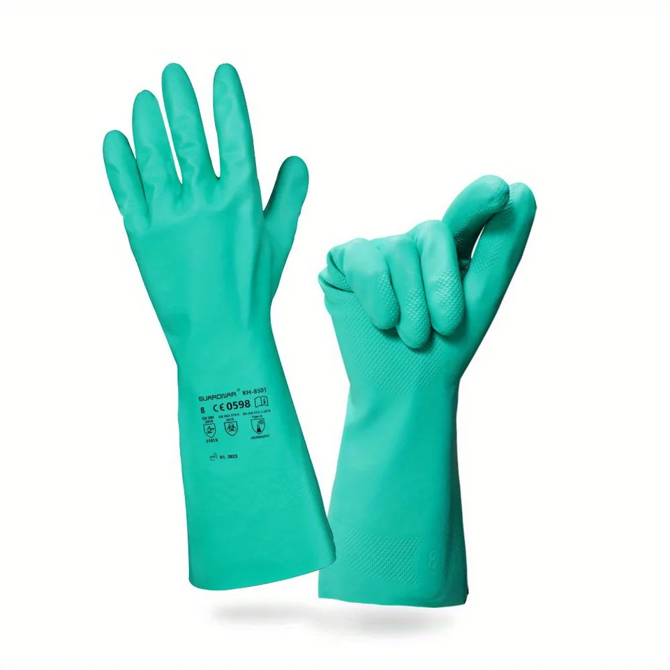 Heavy Duty Chemical Resistant Work Gloves Long Sleeve