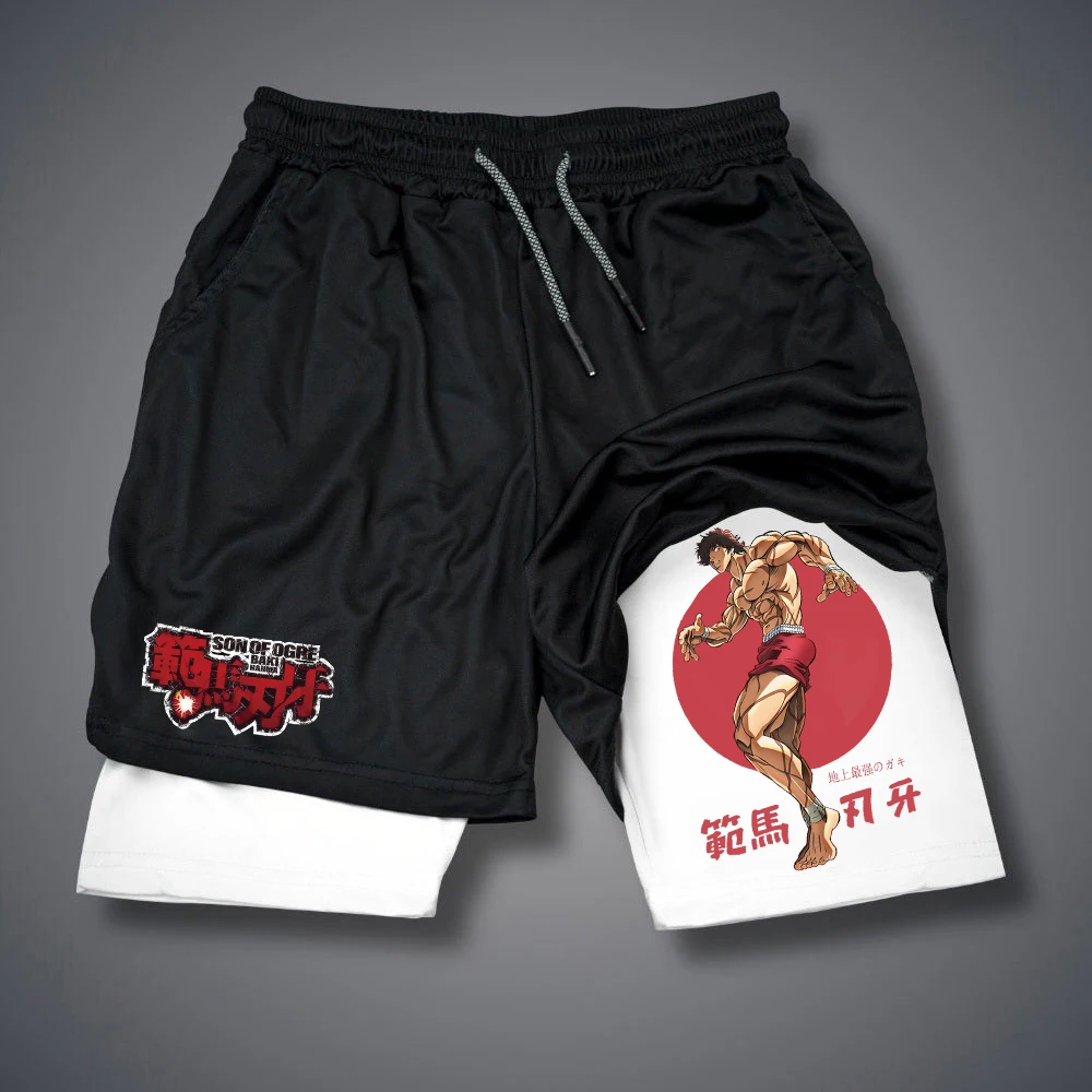 Pants Y2k Sportswear Gym Running Shorts Quick Dry Jogging Pant Fitness Shorts Double-deck 2 In 1 Short 4