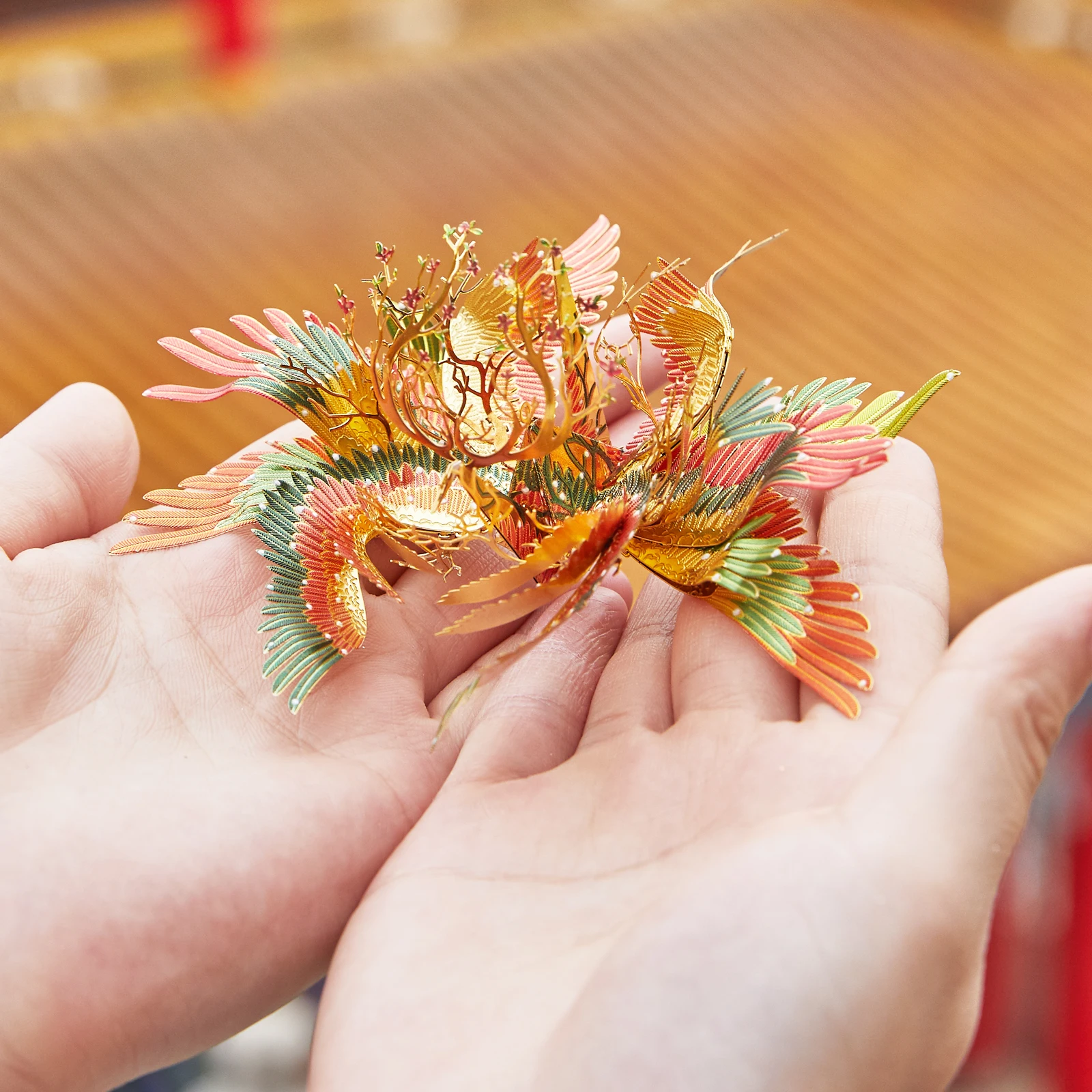 Piececool 3D Metal Puzzle Thousand Cranes Fortune Amulet Model Kits for Teen DIY Toys Gift for Teen 4