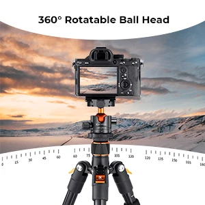 Description Picture 6 of itemK&F Concept 1.6m Lightweight Travel Tripod Aluminum Alloy Tripod 10kg/22lbs Load Tripod Detachable Monopod for Nikon Iconic Brand Leica