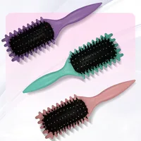 Brosse Coiffante pour Cheveux Bouclés – Brosse à Boucles pour Hommes et Femmes – Outil de Peignage et de Modelage – Réduit les Tensions 5