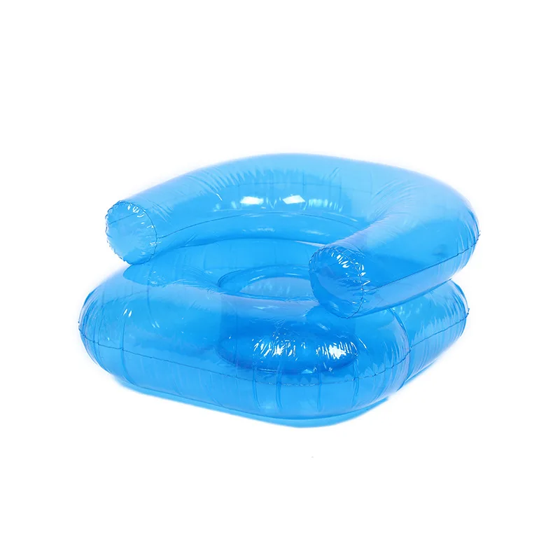 Kids Inflatable Sofa PVC Protable Chair For Children Fashion Sequin Soft Comfortable Baby Stool