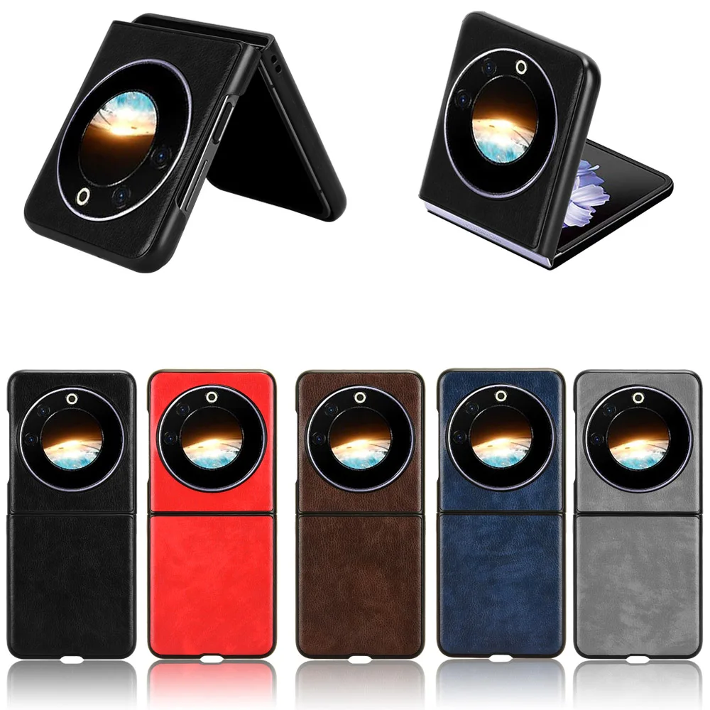 Per Tecno Phantom V Flip Case Litchi Pattern Skin Pu Leather Pc Hard Back Protection Cover Per Telefono Fundas Coque