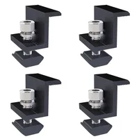 4/10/20 pièces support de Module solaire pince d'extrémité pince d'extrémité pour montage pinces de panneau solaire pour fixations de Module solaire PV 30mm/35mm 4