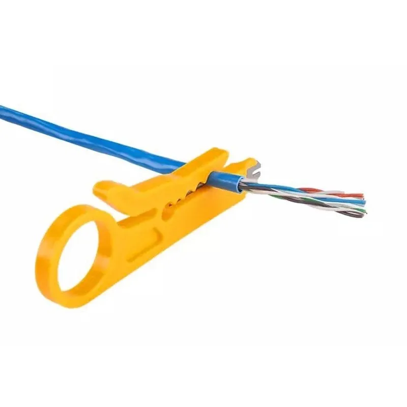 1 Pz Connettori Tagliafili Spelafili Elettrico Pinza Per Rivetti Striscia Di Sicurezza Twisted-Pair Cavi Dati Utp/Stp