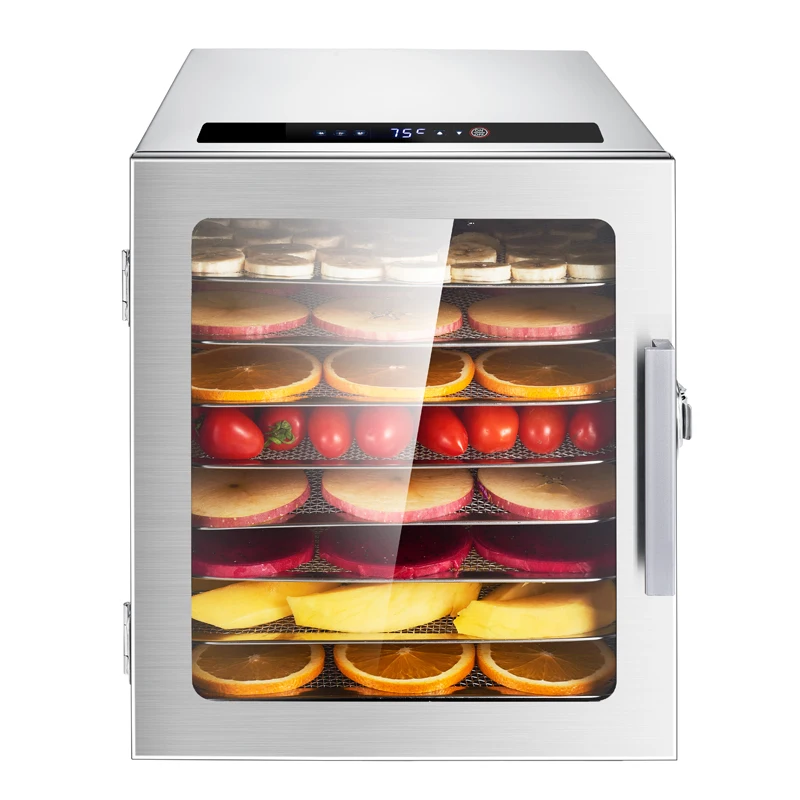 220V 8 Layers Fruit Dryer Food Fruit Dryer Bean Dissolving Pet Food сушилка для фруктов Stainless Steel Food Dehydration 2