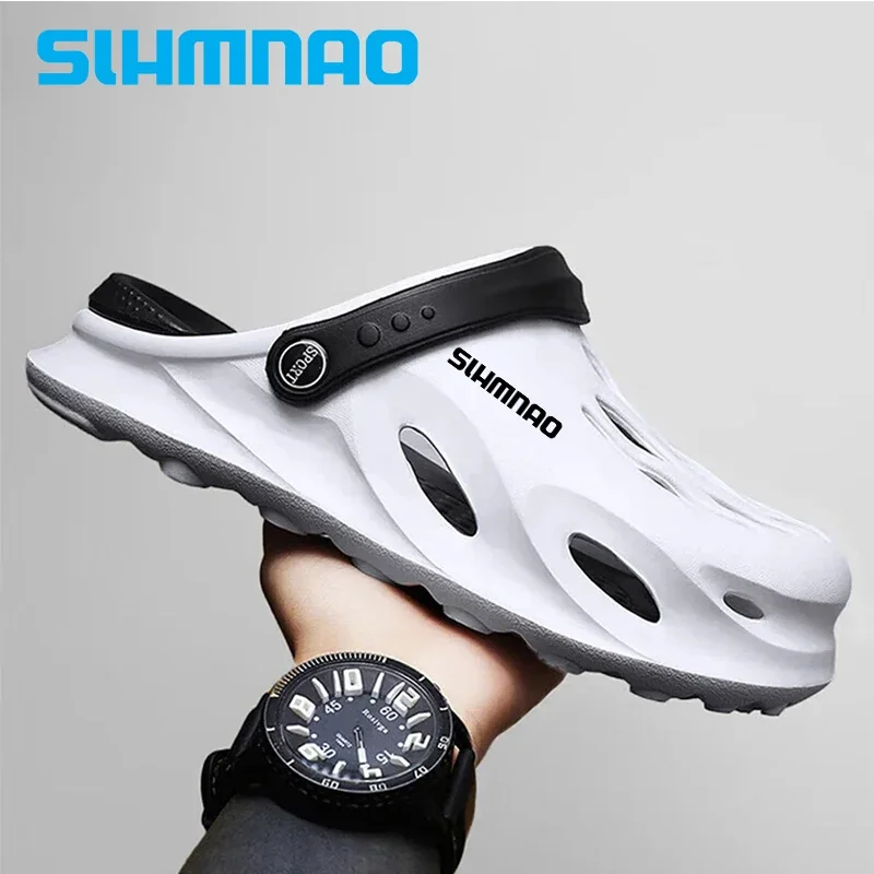 

Men's Fishing Beach Sandals, Thick Soled Slippers, Waterproof and Anti Slip Sandals, Flipped Soles, Anti Slip Toes, EVA Perforat