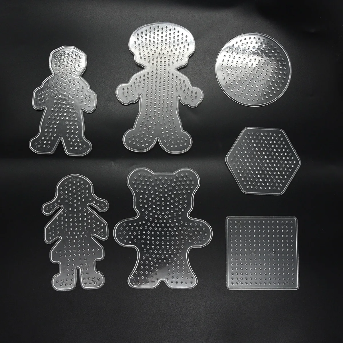 Colorful DIY Beads Tool Educational Puzzle Pegboard Template