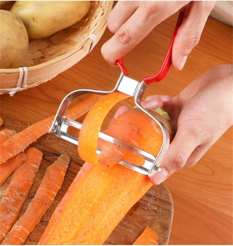 Description Picture 6 of itemWide Mouth Stainless Steel Cabbage Grater with Silicone Handle Vegetable Potato Shredder Peeler Slicer Cutter Kitchen Gadgets