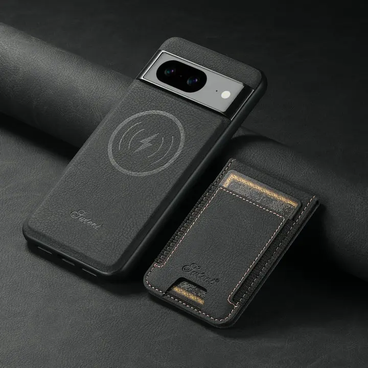 Leather 2-in-1 Magsafe Back Case with Detachable Card Holder