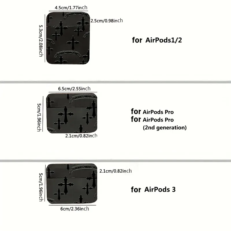 Black Soft TPU AirPods Case for Wireless Earphones