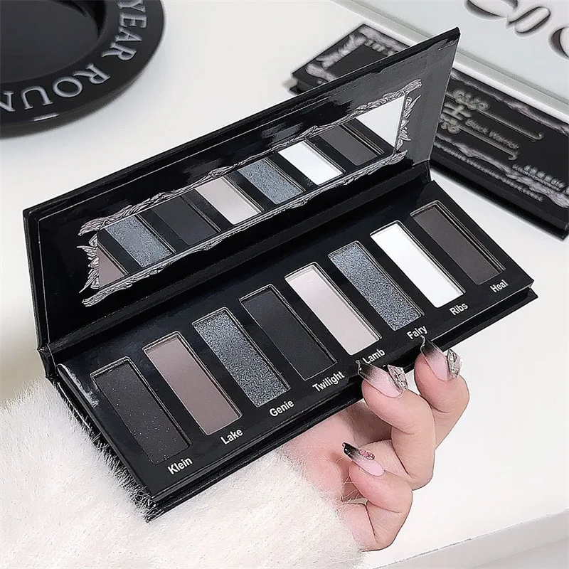 Smoky Eyeshadow Palette 8 Colors,Matte Shimmer Metallic Long Lasting Waterproof Makeup Kit for Women Party Halloween Cosplay - 6