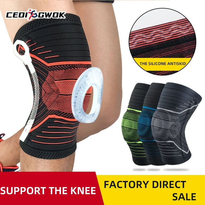 

CEOI GWOK 4 Colors Sports Knee Pads Elastic Breathable Wrap Ankle Support Brace Compression Knee Pad Calf Support