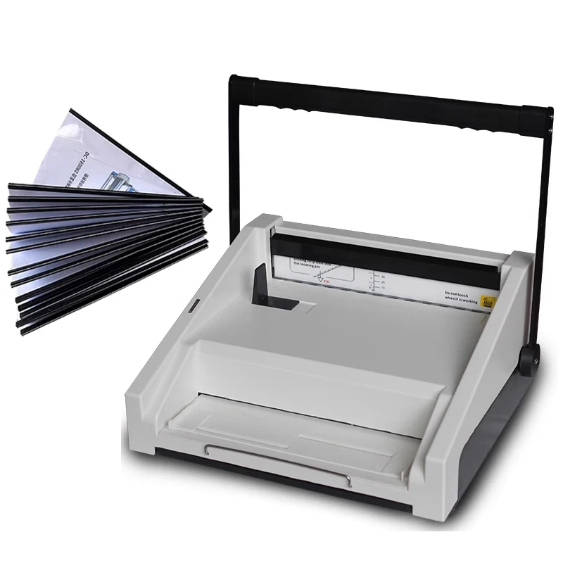 DC-2012 12-tooth hole punching and binding machine, binding strip, clamping strip, bidding document, bill punching
