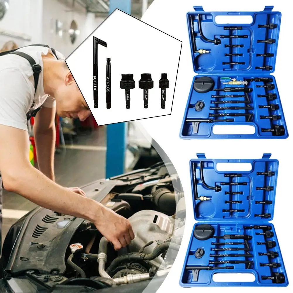 

25/26pcs Oil Refill Filling Atf Adapter Oil Fill Adapter Transmission Fluid Oil Refilling Connector Tool Kit For Vw Au P6h0